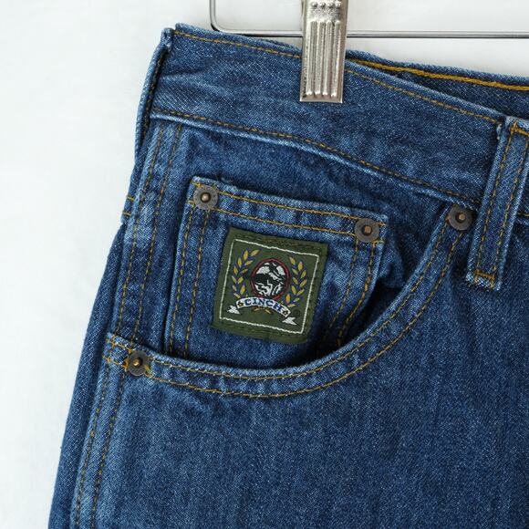 Cinch Jeans Mens 30x34 Blue Relaxed Fit Dark Wash Green Label Western Cowboy - Picture 7 of 13